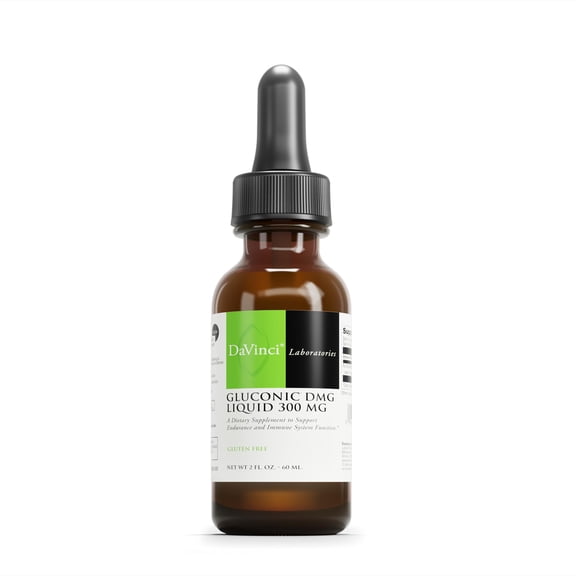 DaVinci Labs Gluconic DMG Liquid 300 mg - Support Immune System Function* - 60 Servings - 60 ml