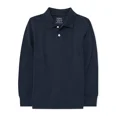 thumbnail image 1 of Unizone Uniforms Boy's long Sleeve Pique Polo shirt (X - Large, Navy), 1 of 5