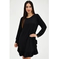 thumbnail image 1 of Vestido con olan Roman Fashión /Juvenil, 1270 (Negro) negro CH Roman Fashion V-ST-1270-NEGRO, 1 of 6