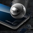 thumbnail image 2 of HELVIS Gradient Trempé Housse de Téléphone en Verre pour iPhone 13 Pro Max (Bleu-Noir), 2 of 8