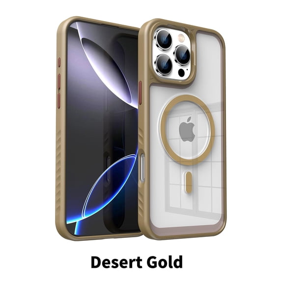 Designed for iPhone 13 Pro Max Case Magnetic, [Compatible with Magsafe][Military Grade Drop Protection] Dropproof Heavy Duty Tough Rugged Shockproof Phone Case for iPhone 13 Pro Max,Desertgold