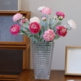 thumbnail image 4 of ERTZAE 2Pc Silk Ranunculus Artificial Flowers,20" Pink Realistic Velvety Ranunculus For Natural-Looking Displays,Real Touch Ranunculus Stems,Fake Peony Flowers,Diy Wedding Bouquet Decor,Peonies Stems, 4 of 9