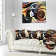 thumbnail image 3 of Designart Colorful Intuition - Abstract Throw Pillow - 16x16, 3 of 5