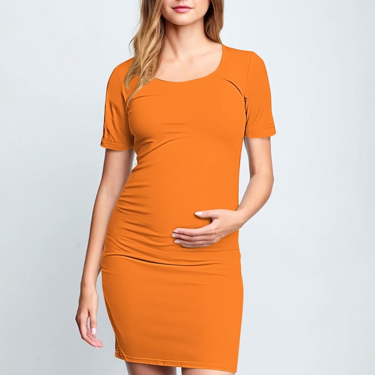 green emerald velvet dress Ficerd Women's Ribbed Knit Maternity Dresses Long Sleeve Pregnancy Bodycon  Dress Split Stretchy Clothes for Baby Shower(Apricot,S) at Amazon Women's  Clothing store main image 1