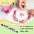 thumbnail image 3 of fastboy 50 Pieces Rhinestone Rondelle with Large Hole Spacer Beads Findings Crafts Loose Bead DIY Making Earring Accessories Mixed Color 8MM50 Pieces, 3 of 6