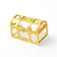 thumbnail image 1 of Plastic Flip Cover Box Candy Jewelry Boxes for Necklace Earring Rectang Gold 6.6x4.1x4cm, 1 of 3