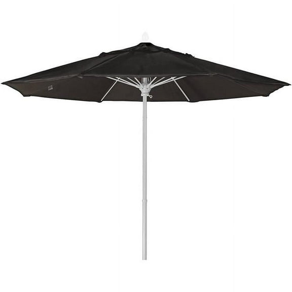 Fiberbuilt Home 7MPUW-8601 7.5 ft. Oct Market 8 Rib Push Up White with Black Marine Grade Canopy