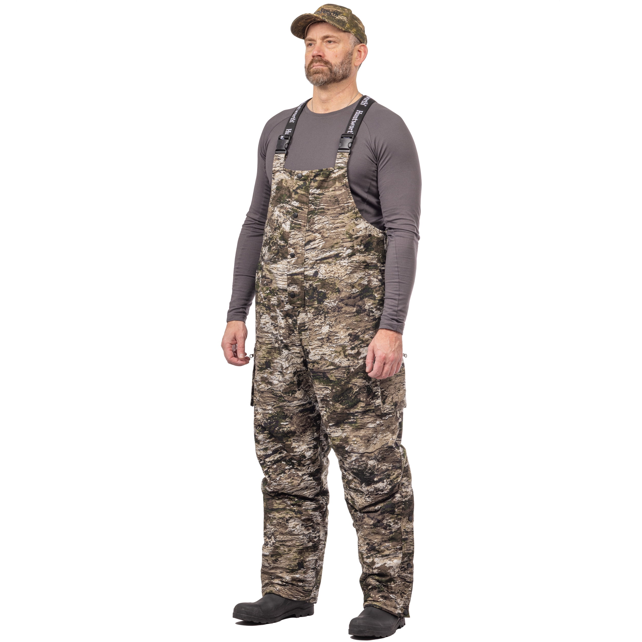 Huntworth Shockwave Mid Weight Windproof Fleece-Lined Bibs - Mens