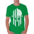 thumbnail image 1 of Awkward Styles Spartan American Flag T Shirt Novelty Graphic Shirts for Men Spartan Helmet USA Flag Men's Shirt, 1 of 4