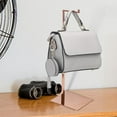 thumbnail image 4 of Milaget Adjustable Handbag Display Rack, Wallet Purse Stand Bags Wardrobe Display Stand, Rose Gold Mirror, 4 of 9