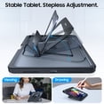 thumbnail image 5 of Fintie Shockproof Case for iPad (A16) 11th Generation 11 Inch (2025), iPad 10th Gen 10.9 Inch (2022) - [Built-in Pencil Holder] Slim Frosted Protective Cover with Multi-Angle Kickstand (Black), 5 of 9