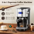 thumbnail image 2 of FREE VILLAGE Espresso Machine 20 Bar, Compact Espresso Coffee Maker with Milk Frother Steam Wand, Expresso Coffee Machines with 45 OZ Removable Water Tank for Cappuccino, Latte, Home, 2 of 11