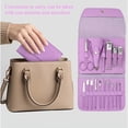 thumbnail image 6 of 16-in-1 Stainless Steel Nail Clipper Set, Professional Manicure Pedicure Kit with Ear Pick, Scissors & Case, Travel Grooming Kit, 6 of 12