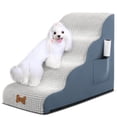 thumbnail image 1 of Escalera para Perros POCBLUE Capacidad 22.5 kg Altura 50 cm 4 Peldaños, 1 of 6