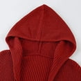 thumbnail image 5 of Aoochasliy Womens Cardigan Clothes Hooded Zipper Cardigan Thick Knit Sweater Jacket Big Coat, 5 of 6