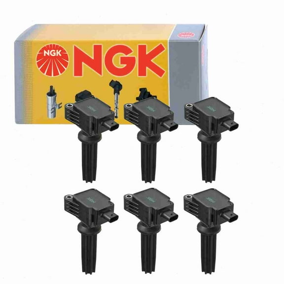 6 pc NGK 48770 Ignition Coils for 673-6203 921-2147 CM5Z-12029-A CM5Z-12029-K DG546 E1170 E1178 E1229 E1236 GN10621 IC773 LRO 30637 UF-670 UF-678 UF-729 UF-736 UF670 Spark Plug Wire Boot