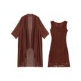 thumbnail image 5 of Zaldita Women Mother of The Bride Dresses with Chiffon Jacket Lace Wedding Guest Dresses Chocolate S, 5 of 7