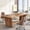 Walnut, variant on Finmind 8FT Conference Table for 10 People, Large Wooden Meeting Table with Strong Metal Frame for Office, Walnut