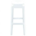 thumbnail image 2 of Compamia Fox Tabouret de Bar en Polycarbonate de 30 Po en Blanc Brillant, 2 of 4