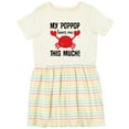 thumbnail image 3 of Inktastic My Poppop Loves Me Girls Toddler Dress, 3 of 5