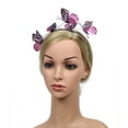 thumbnail image 3 of Diadema con clip Fascinators para fiesta de té HUOGUO para mujer, 3 of 4