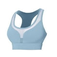thumbnail image 4 of Cute Sports Bras Women Seamless Bra Feature V-Neck Padded Bra Style W-308 Blue M, 4 of 5