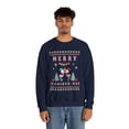 thumbnail image 4 of Adult Womens Ugly Christmas Pink Flamingo Sweater Crewneck Sweatshirt, 4 of 4