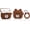 BearBN, variant on Case for AirPods 4 Wireless Earbuds (2024) with Carabiner, Silicone Charging Protective Cover with Cartoon Skin Design for AirPods 4th Generation Headphones