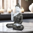 thumbnail image 4 of Accent Collection Small Meditating Buddha Statue 12" Tabletop Centerpieces Home Decor Gifts, Desktop, Shelf Shrine Ornament, 4 of 5