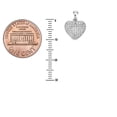 thumbnail image 4 of Ritastephens Sterling Silver Cubic Zirconia Heart Pendant Necklace, 4 of 6