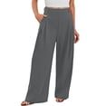 thumbnail image 2 of christmas pants,Wide Leg Sweatpants Women Cargo Pants for Girls High Waisted Baggy Sweatpants for Women Casual Pants with Pockets,Womens Sweatpants Baggy Wide Straight Leg Sweats Pants with Pockets, 2 of 6