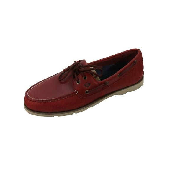 Sperry Top-Sider Leeward 2-Eye Men's Red Boat Shoes 11.5M