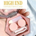 thumbnail image 3 of Color Sparkles Contact Lens Care Vision Care Nobleness Cute Contact Lens Cases Contact Lens Set Contact Lens kit Set Colored Contact Lenses for Women (Pink), 3 of 7