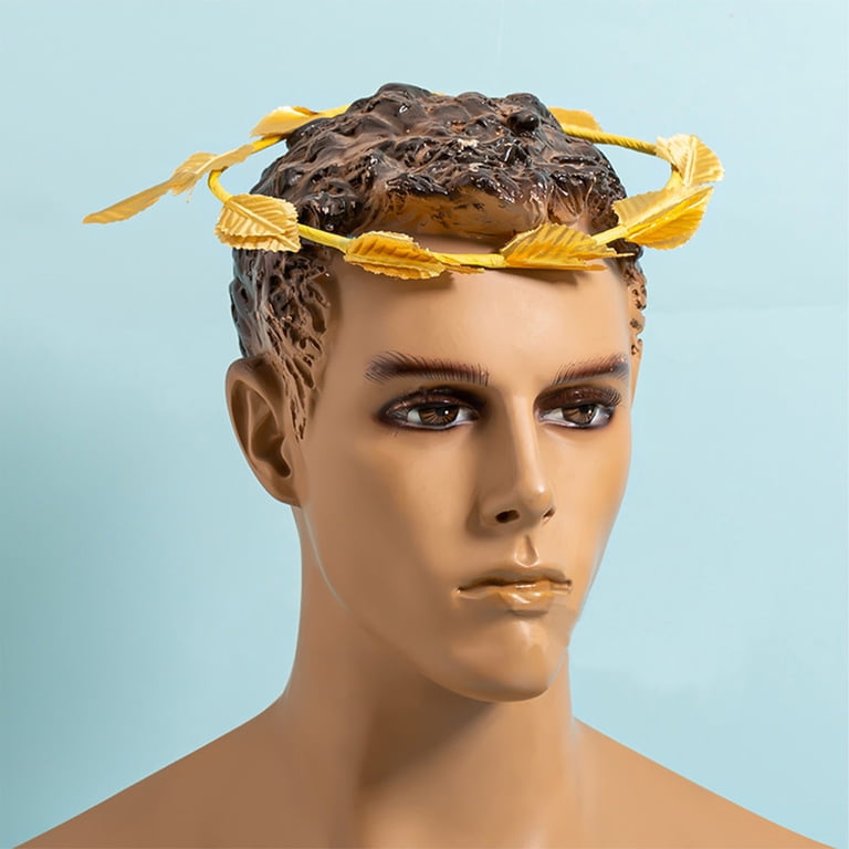 Gold Leaf Wreath Roman Headband Costume Accessory for Women Men GOLD ROMAN WREATH LEAVES HEADBAND ADULT HALLOWEEN COSTUME  main image 4