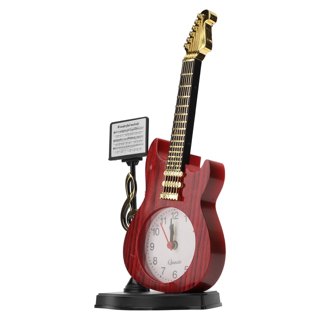 Reloj despertador BuyWeek con forma de violín Modelo único para el hogar de alta capacidad