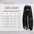 thumbnail image 4 of TEMOFON Womens Barrel Sweatpants Wide Leg Sweat Pants Elastic Waisted Trousers with Pockets Drawstring Workout Pants, 4 of 10