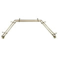 thumbnail image 2 of Ludmila 13/16" Double Bay Window curtain rod Adjustable 20"-36", 38"-72" - Antique Brass,(ABay-90-4D), 2 of 4