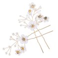 thumbnail image 4 of HOOWIFFY 2Pcs Rhinestone Hair Pins Wedding Hair Accessories Golden Zinc Alloy for Bride Hairstyle, 4 of 7