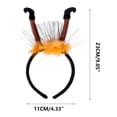 thumbnail image 3 of Pompotops Halloween Decorations-witch Headbands- Hair Bands- Makeup-dance Props-party Decorations, 3 of 5