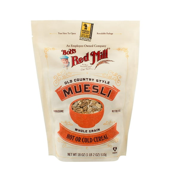 Bobs Red Mill Old Country Style Muesli Cereal, 18 Ounces (Pack Of 4) Packaging May Vary