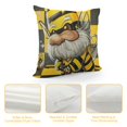 thumbnail image 4 of Sunflower Pillow Covers Set of Farmhouse Buffalo Plaid Bee Gnome Yellow Floral Throw Pillow Cover Spring Flower Decorative Pillow Cases for Sofa Chair Patio Bed Couch, 4 of 5