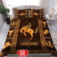 thumbnail image 1 of Juego de cama personalizado con nombre Rodeo Bucking Horse Ver 2, 1 of 4