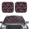 thumbnail image 2 of Sikiie Orchids Flowers Print Foldable Car Windshield Sun Visor, Car Window Sunshade Suitable for Sedan, SUV and Truck Car Accessories-Large, 2 of 6