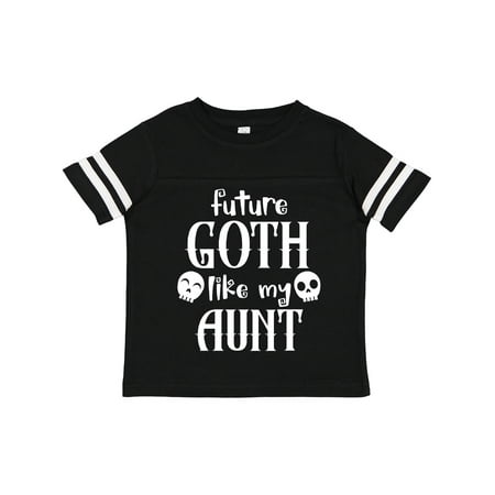 

Inktastic Future Goth Like My Aunt with Skulls Gift Toddler Boy or Toddler Girl T-Shirt