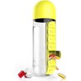 thumbnail image 3 of 20 oz Daily Medicine Storage Box and Water Bottle Combination,7-Day Water Bottle with Pill Organizer Case(Yellow), 3 of 5