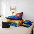 thumbnail image 6 of Homewish Colorful Angel Wings 7-Piece Twin Bedding Sets,Cute Cartoon Girl Bedding Comforter Set,Modern Aesthetic Artistic Sheet Sets For Boyskids,Breathable Home Decor Reversible, 6 of 8