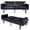 black-PU, variant on HUMEHA Convertible Sofa Bed Brown Glossy PU Leather Modern 500lbs