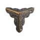 thumbnail image 1 of Paquete de 12 protectores de esquina para muebles, borde triangular de bronce antiguo, protector de esquina de Metal decorativo para caja de almacenamiento, joyero, gabinete, 1 of 5