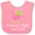 thumbnail image 3 of Inktastic Grandma Little Love Bug Grandchild Girls Baby Bib, 3 of 4