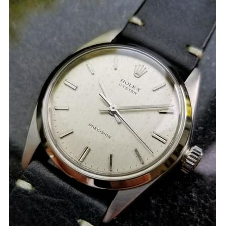 Rolex Vintage Oyster Precision 1963 Manual 6426 Mens Stainless Swiss Watch (Best Vintage Rolex Watches)